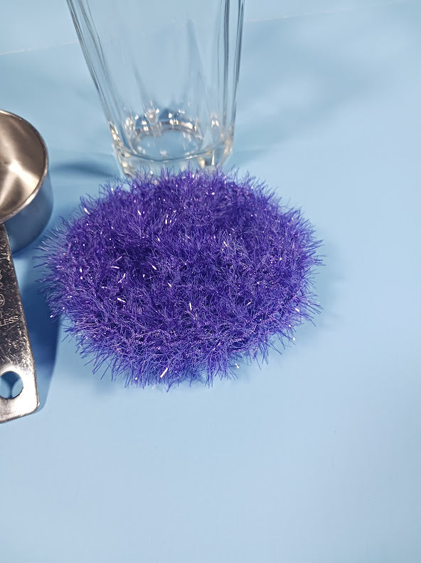Handmade Knitted Kitchen Dish Scrubbies, (4 inches)