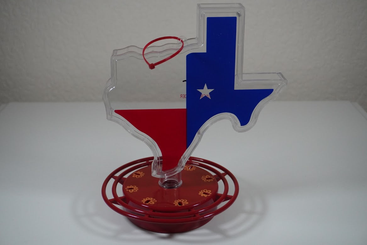 Texas Shaped Hummingbird Feeder