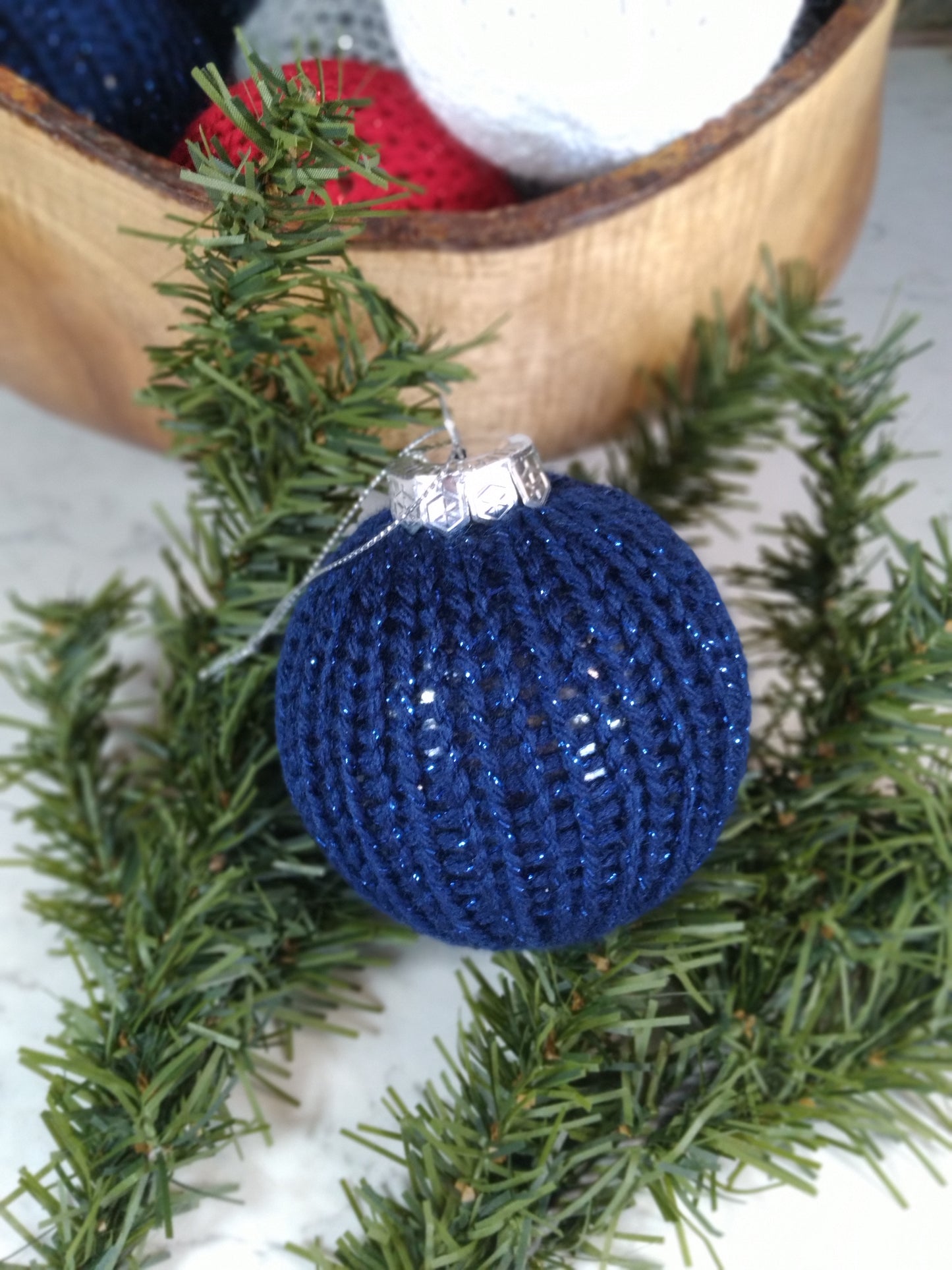 Handmade Knitted Christmas Ornaments